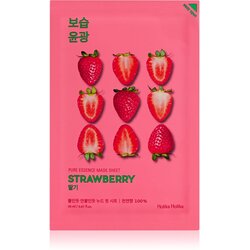 Holika Holika Pure Essence Strawberry sheet maska za blistav ten za ujednačenu boju tena 23 ml Cene