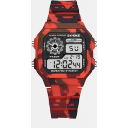 Skmei moška digitalna ročna ura SYNOKE Camoq Rdeča Cene