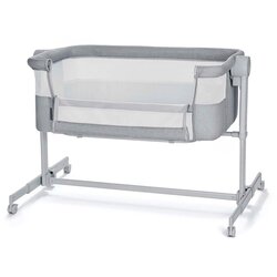Kinderkraft® dječji krevetić s uklonjivom stranicom nestee™ up 2 full light gray Cene