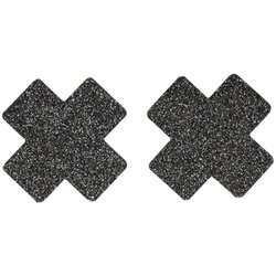 Fever small glitter cross nipple pasties black Cijene