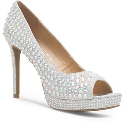 Nine West Čevlji z visoko peto MAIRA SY8020-9NW Srebrna Cene