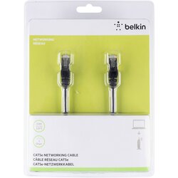 Belkin A3L981BT10MBKHS RJ45 omrežni kabel\, Patch kabel CAT 6 S/FTP 10.00 m črna z zaščitnim zapornim zatičem 1 kos, (20415375) Cene