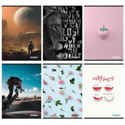 STREET Zvezek A4 , veliki karo, 54 listov, sortirano, 1 kos Cene