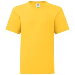 Fruit Of The Loom Yellow children's t-shirt in combed cotton Cene