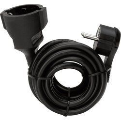 KOPP Električni podaljševalni kabel (ravna vtičnica - varnostna sklopka)- črn 5 m 143705086, (20422159) Cene