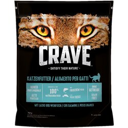 CRAVE Adult suha hrana za mačke s lososom i bijelom ribom - 6 x 750 g Cene