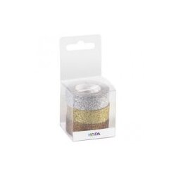 Heyda DECO LJEPLJIVA 15MMX3M GLITTER PK3 HEYDA 20-35843 74 SORTIRANO BLISTER Cene