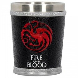 Here Be Dragons Fire and Blood Igra prestolov, 12 cm črno steklo, (21365808) Cene