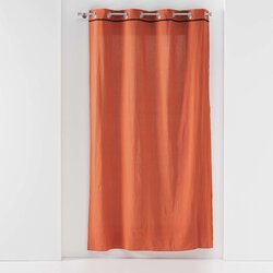 Douceur d intérieur RIDEAU A OEILLETS 135 x 240 CM COTON LAVE LINETTE TERRACOTTA Narančasta Cijene