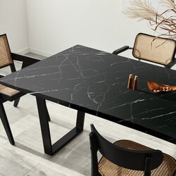 Ambiance Naljepnica za namještaj 200x60 cm Black and White Marble - Cene