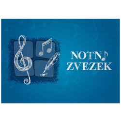  Zvezek z notnim črtovjem APP A5 Cene