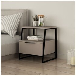 Hanah home noćni stočić pal - svetla mocha v2 Cene