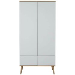 Qu-ax dvodijelni ormar flow white & oak Cene