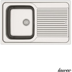 Laweo Ugradna sudopera AS 103 inox ø90 79x50cm Cene