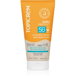 Topicrem Sun Protect Moisturizing Sun Milk vlažilni losjon za sončenje SPF 50+ 50 ml Cene