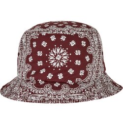 Flexfit Bandana Print Bucket Hat Cherry/White Cene