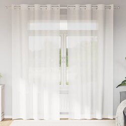 vidaXL Voile zavjese s ušicama 2 kom bijele Cijene