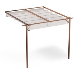 NAN Blumfeldt Pantheon Wall Pergola, stenska pergola, 3 x 3 m, prašno lakirano jeklo, odporno na vremenske vplive Cene