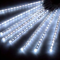  LED luči z učinkom meteorskega dežja Blaze - Bela (8×) Cene