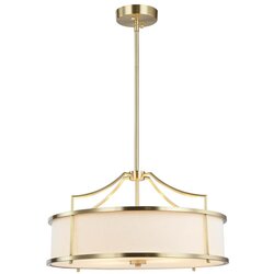 Open Design OR80896 - Luster na šipci STANZA 4xE27/15W/230V prečnik 55 cm mesing/bela Cene