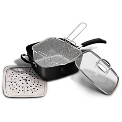 Shumee ponev 24cm s košaro in parno ploščo 4 elementi. berlinger haus black pro BH-6554, (21237659) Cene