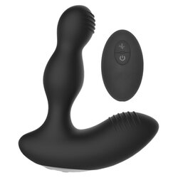 ElectroShock Remote Controlled E-Stim & Vibrating Prostate Massager Black Cene