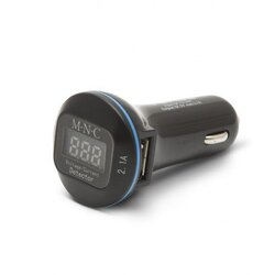 M.N.C. usb avtopolnilec z voltmetrom črn Cene