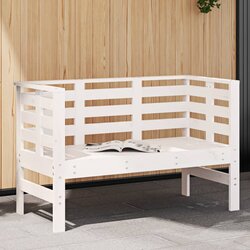 vidaXL Vrtna klop bela 111,5x53x71 cm trdna borovina Cene