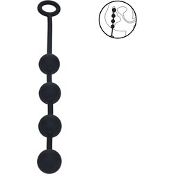 Levelz Round Silicone Anal Balls M 30mm Black Cene