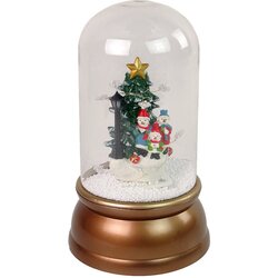 Christmas Glass Ornament Snowmen Tree Decoration Gold Cene