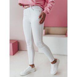 DStreet Spodnie damskie jeansowe FURY białe Cene