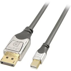 Lindy Mini-DisplayPort / DisplayPort adapterski kabel Mini DisplayPort utikač, DisplayPort utikač 0.50 m siva 36310 DisplayPort kabel Cene