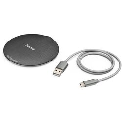 Wireless punjač HAMA QI-FC10 metalni, crni 10W Cene