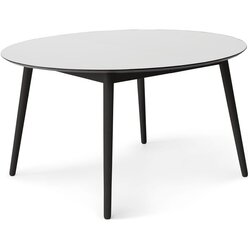 Hammel Furniture Okrogla raztegljiva jedilna miza z dodatno ploščo in belo mizno ploščo ø 135 cm Meza – Cene