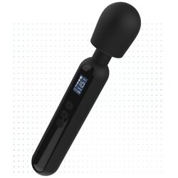BLACQ Digital Wand Vibrator Black Cene