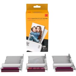 Kodak 30 Pack 4PASS Real Photo (2.1"x3.4") Laminate Process Cartridge, All-in-One Paper and Color Ribbon Refill-Compatible with Mini 2, Mini 2 Plus, Mini 2 Retro, Mini Shot, Mini Shot 2 Cene