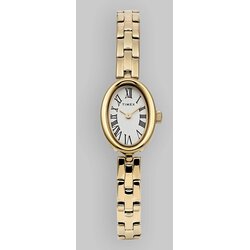 Timex Cavatina Gold Tone Case Bracelet Watch white dial Cene