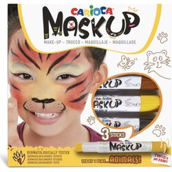 Carioca Mask Up Animals Face Paint Stick - 3 kosi Cene