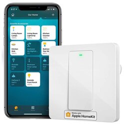 Meross pametno wifi stensko stikalo 1 skupina enosmerno, fizični gumb Cene