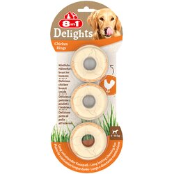 8in1 Delights žvečilni obroči piščanec - 119 g (3 kosi) Cene