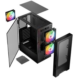 Logic Arya ARGB ATX ohišje 1xUSB2.0, 1xUSB3.0 2x14cm, Okence iz kaljenega stekla, RGB, Gaming, (5000262400) Cene