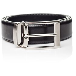 Ferruccio Laconi črn usnjen moški pas Ivar, dolžina 90 cm Cene