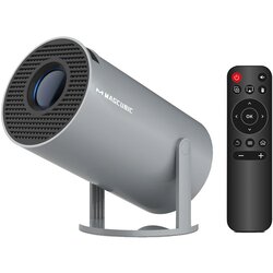 MAGCUBIC Prenosni projektor, 8000 Lumenov, WiFi in Bluetooth povezljivost, HY300 Pro-Siv, EU vti?, (5000120834) Cene