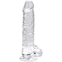 Loving Joy 2024 Dildo Loving Joy With Balls Clear 7'' Cene