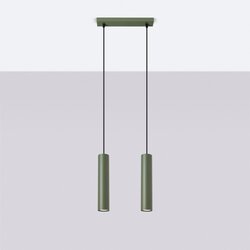 Sollux Lighting Sollux SL.1485 - Luster na lanku LAGOS 2xGU10/10W/230V, zelene boje Cene