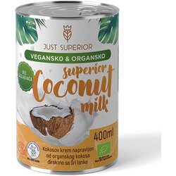 Just Superior Superior organsko kokos mleko 400 ml Cene