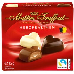 MAITRE TRUFFOUT Mini praline belgijske Srce 45g Cene