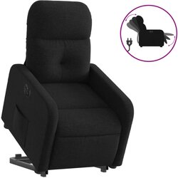 Maison Chic Električni naslanjač - Relax naslanjač s funkcijo vstajanja črn, (22061307) Cene