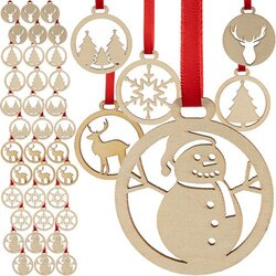Ruhhy drvene božićne kuglice 5,5 cm, set od 36 Cijene