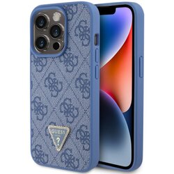 Guess maska za iPhone 15 pro leather 4G triangle strass blue ( GUHCP15LP4TDPB ) Cene